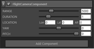 그림 104 Flight Camera 컴포넌트 수정