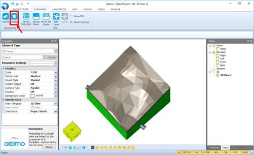 그림 162 라이브러리 터파기 배치