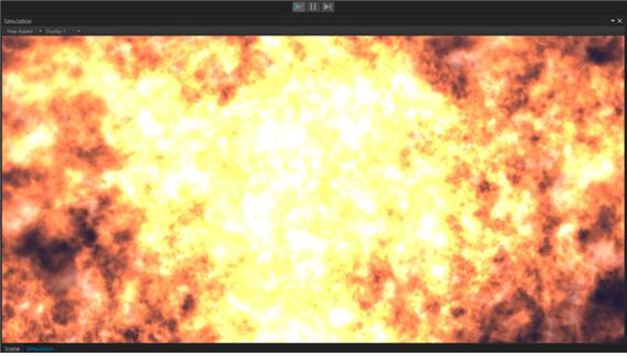 그림 53 Particle 컴포넌트 재생 확인