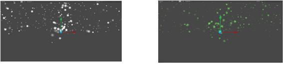 그림 56 PRESET_SNOW 효과 및 텍스쳐 변경시 예시 화면